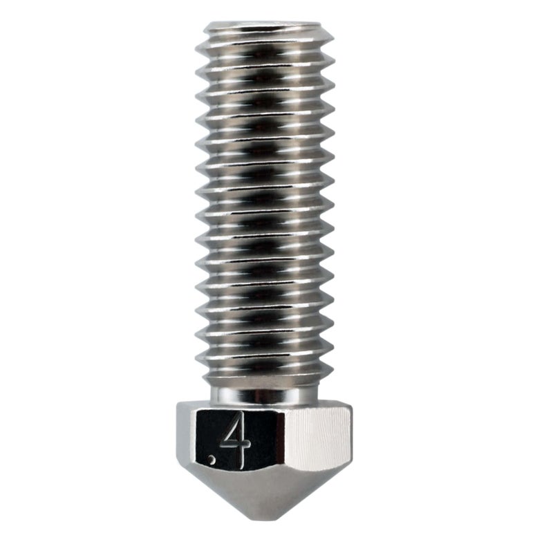 Micro-Swiss Microswiss Brass Plated High Flow Volcano Nozzles - Compatible with Artillery Sidewinder/Volcano hotends/Anycubic/FLSUN - 1.75mm (.4mm) - Image 1